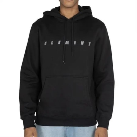 Moletom Element Fechado Big Logo Preto
