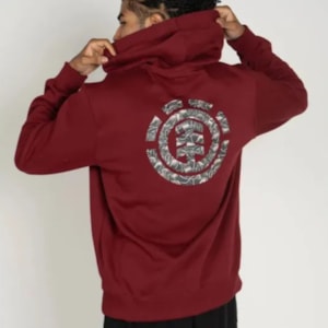 Moletom Element Fechado Sliding Vinho Moletom Element Fechado Sliding Vinho