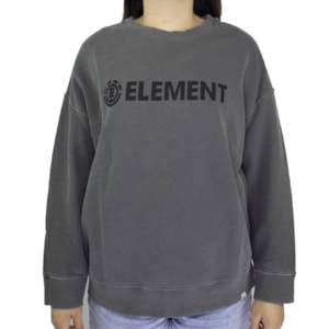 Moletom Element Feminino Logo Preto 