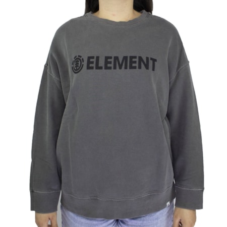 Moletom Element Feminino Logo Preto 