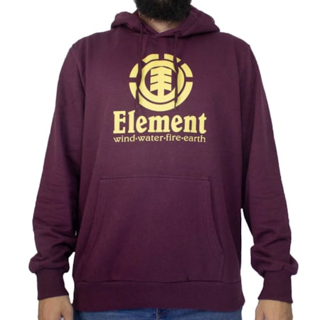 Moletom Element Vertical Vinho Amarelo