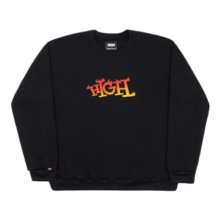 Moletom High Company Crewneck Think Black