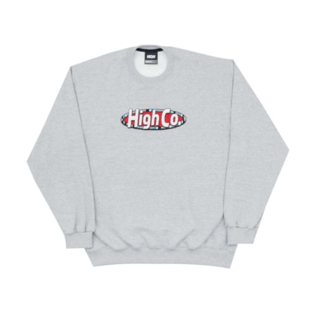 Moletom High Company Crewneck Tooled Heather Grey