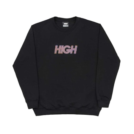 Moletom High Crewneck Olograph Logo Black