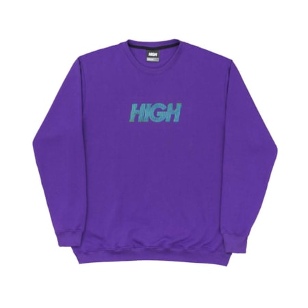 Moletom High Crewneck Olograph Logo Purple