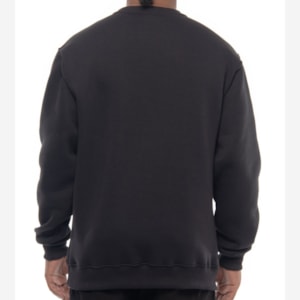 Moletom Lrg Careca Roots Crew Fleece Pullover Preto