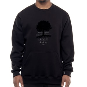 Moletom Lrg Careca Roots Crew Fleece Pullover Preto