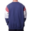 Moletom Ous Crewneck 9 Shoulder Azul Mescla