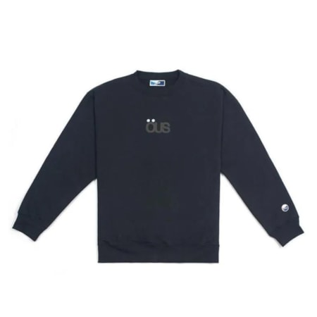 Moletom Ous Crewneck Dots Preto