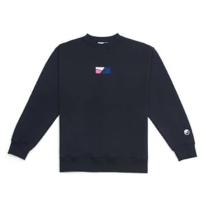 Moletom Ous Crewneck Flag Fili Preto