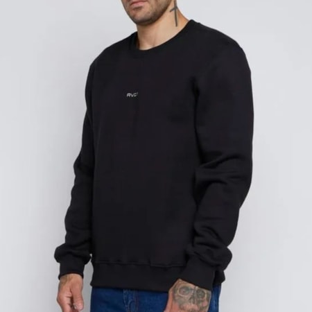 Moletom Rvca Care Campus Blend Preto
