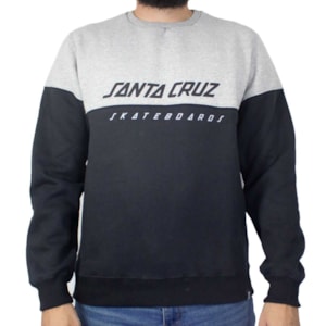 Moletom Santa Cruz Careca Solid Strip Contrast Color