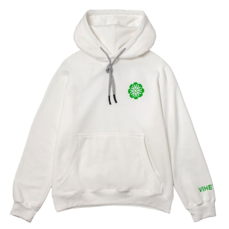 Moletom Vihe Capuz Flourish Off White