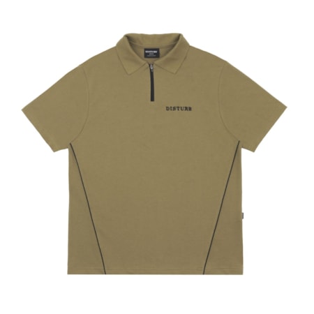 Polo Disturb Athletics Zip Beige