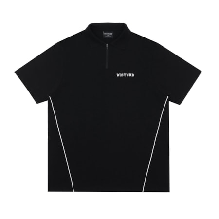 Polo Disturb Athletics Zip Black