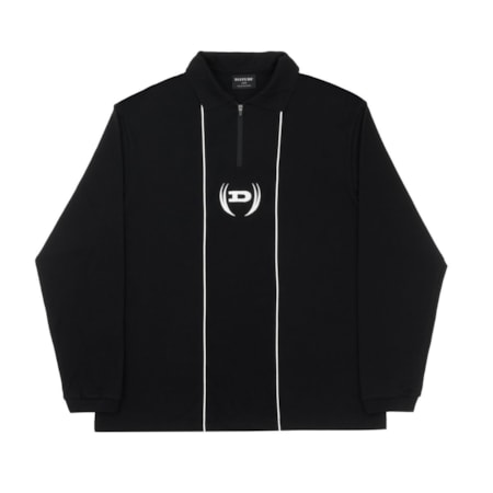 Polo Disturb Straight Long Sleeve In Black