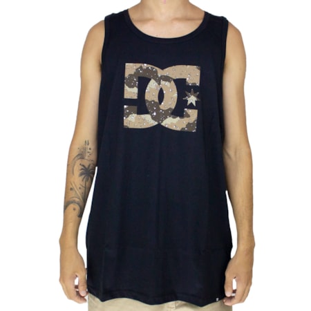 Regata Dc Shoes Star Camo Preto