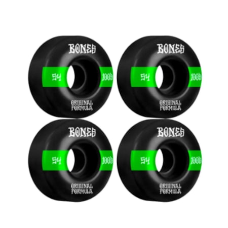 Roda De Skate Bones Og Formula V4 100S 54MM Black Green