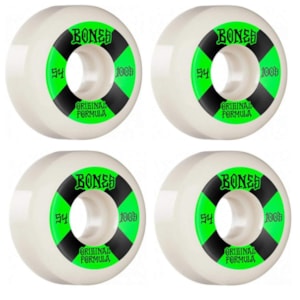 Roda De Skate Bones Og Formula V5 100S 54MM White Green