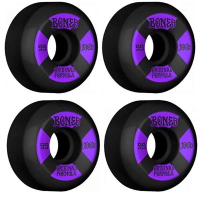 Roda De Skate Bones Og Formula V5 100S 55MM Black Purple