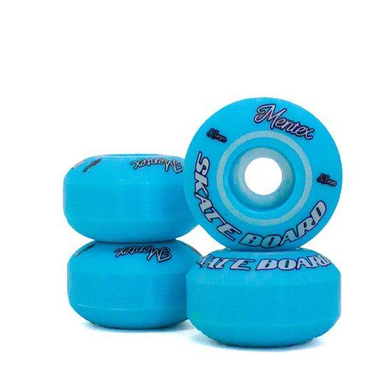 Roda Mentex Skate Basic 53mm Azul Bebe