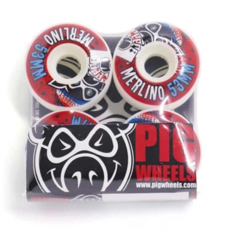 Roda Pig Wheels Merlino Vice 53MM White