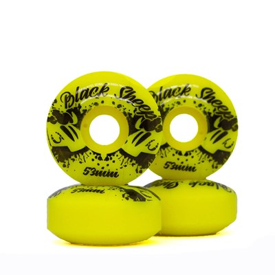 Roda Skate Black Sheep Basica Color 53mm Amarelo