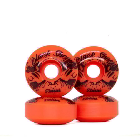 Roda Skate Black Sheep Basica Color 53mm Laranja