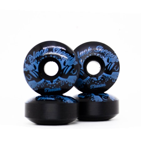 Roda Skate Black Sheep Basica Color 53mm Preto