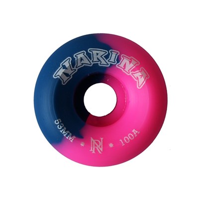 Roda Skate Narina Tie Dye 53MM Azul Rosa