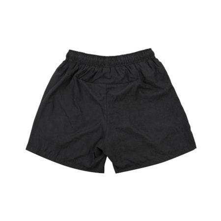 Short Barra Crew 2025 Esportivo Leve Preto