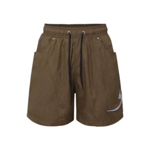 Short Barra Crew B Refletivo Marrom