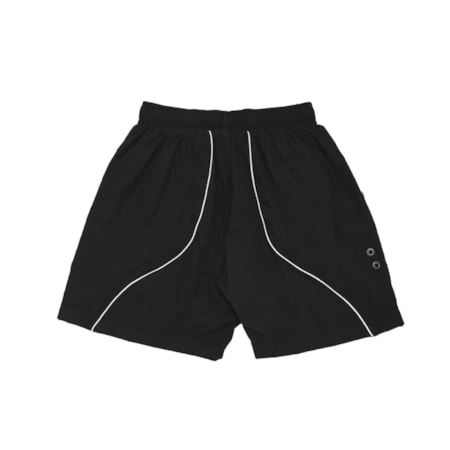 Shorts Barra Crew 24 Circular Refletivo Preto