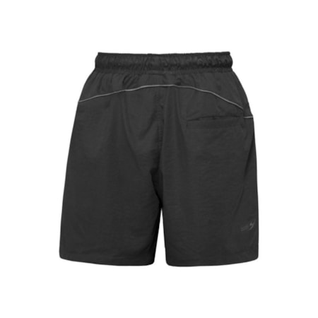 Shorts Barra Crew Circular Refletivo Preto 