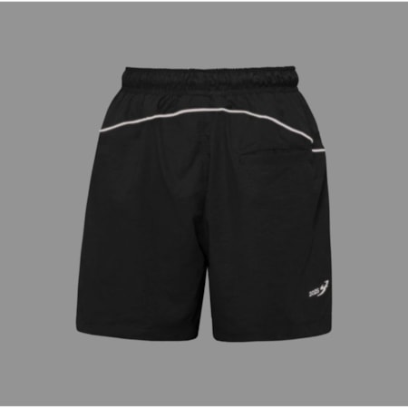 Shorts Barra Crew Circular Refletivo Preto 