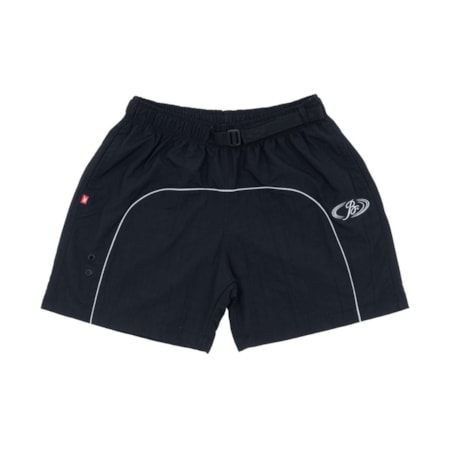 Shorts Barra Crew Goods B Refletivo Preto