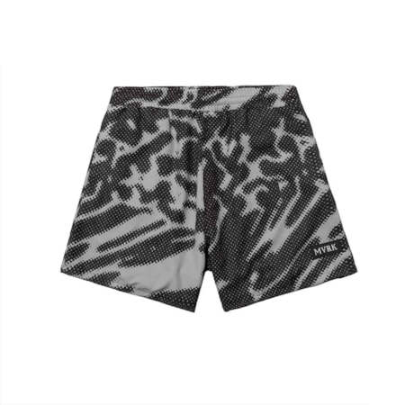 Shorts Mvrk Full Print Preto Cinza