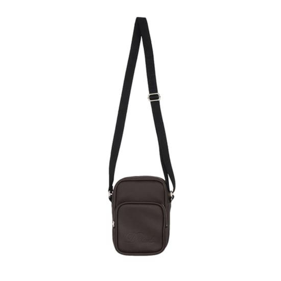 Shoulderbag Disturb Cursive Leather Bag Brown