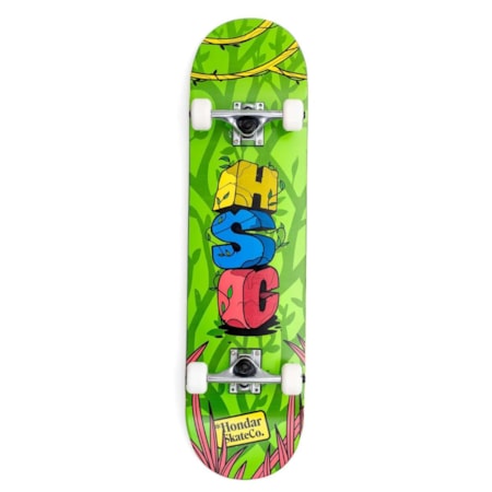 Skate Completo Hondar Iniciante Shape Maple Jungle Verde