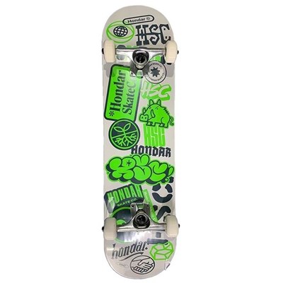Skate Completo Hondar Iniciante Shape Maple Sticker Verde