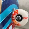 Skate Profissional Flip Skateboard Mushroom Azul