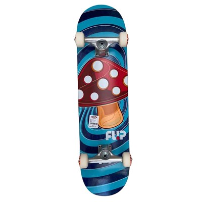 Skate Profissional Flip Skateboard Mushroom Azul