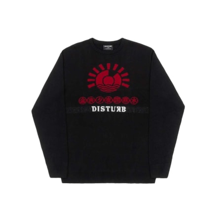 Sueter Disturb Tricot The Land Jacquard Black