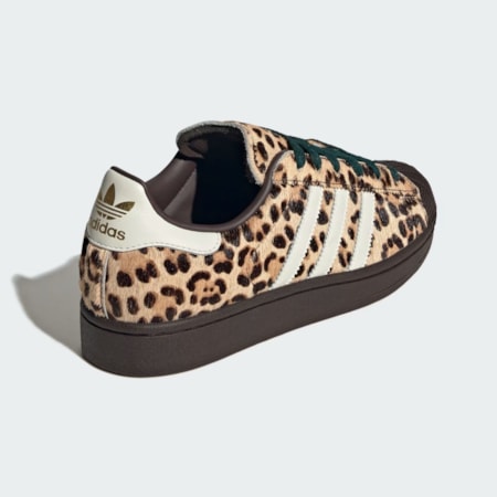 Tênis Adidas Superstar Dark Brown Ivory Gold Metallic KI4203