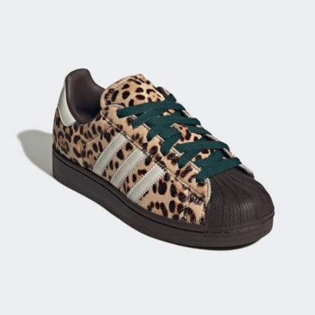 Tênis Adidas Superstar Dark Brown Ivory Gold Metallic KI4203