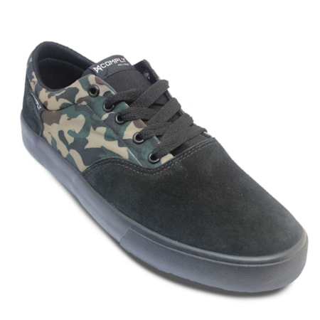 Tênis Comply Skiper Preto Camuflado Preto