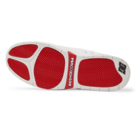 Tênis Dc Shoes Ascend S Imp White Red ADYS100852WRD