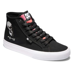 Tênis Dc Shoes AW Manual Hi Black White Red ADYS300712XKWR