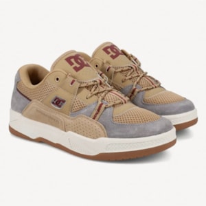 Tênis Dc Shoes Construct Imp Grey Tan Off White Tênis Dc Shoes Construct Imp Grey Tan Off White