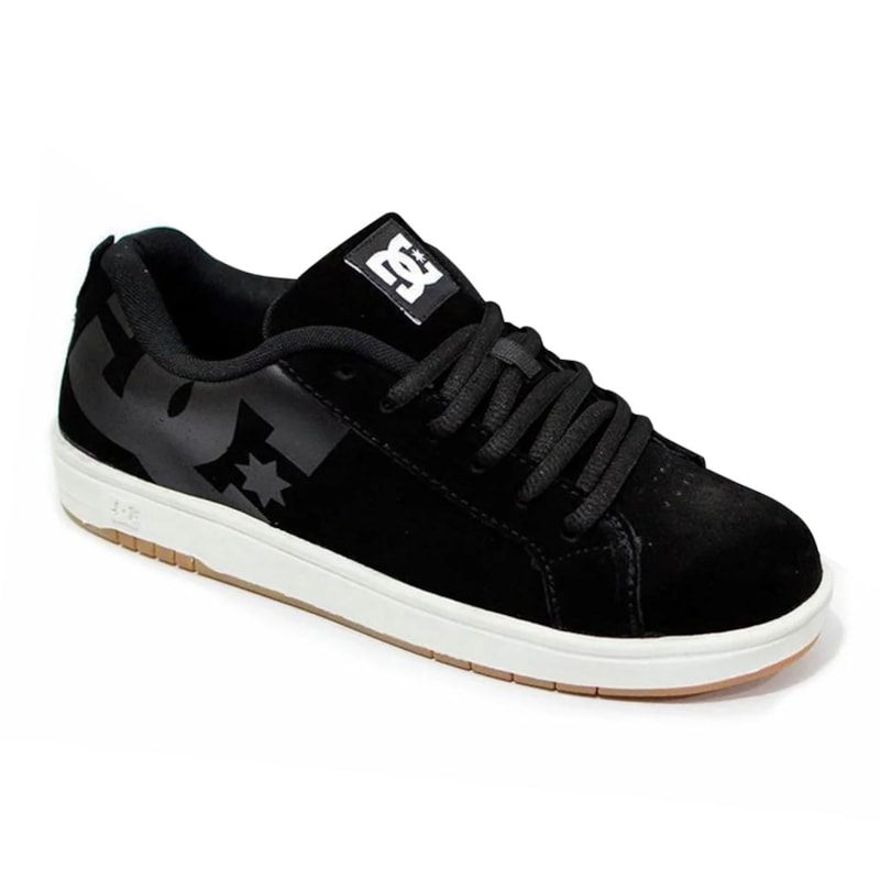 Tênis Dc Shoes Court Graffik LE Natural Black White Prince Of Streets